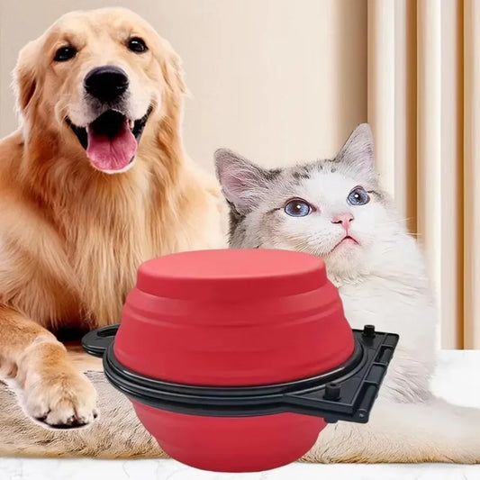 Foldable Twin Travel Feeder Bowl