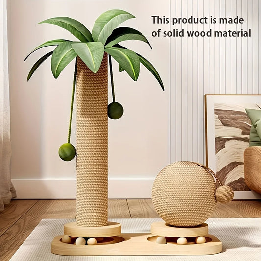 Coconut Palm Cat Activity Tower