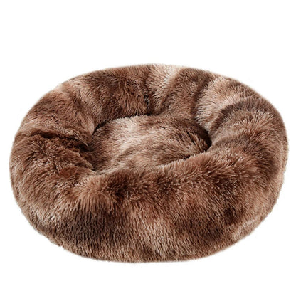 Plush Donut Calming Pet Bed