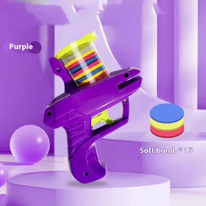 Turnip Foam Frisbee Cat Play Gun