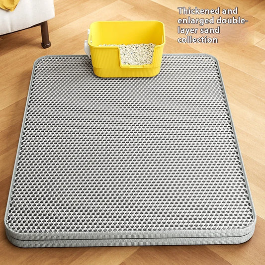 Double-Layer Cat Litter Mat