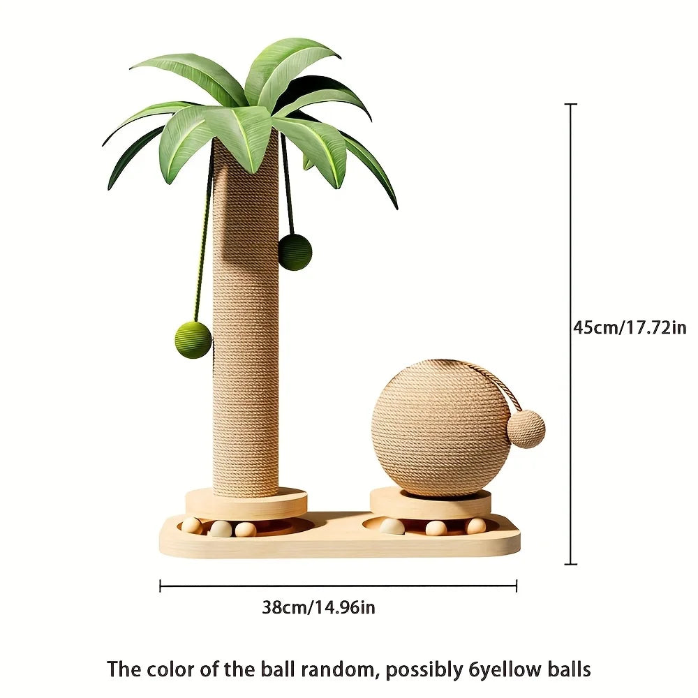 Coconut Palm Cat Activity Tower