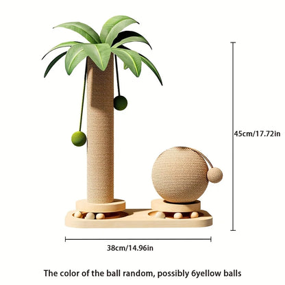 Coconut Palm Cat Activity Tower