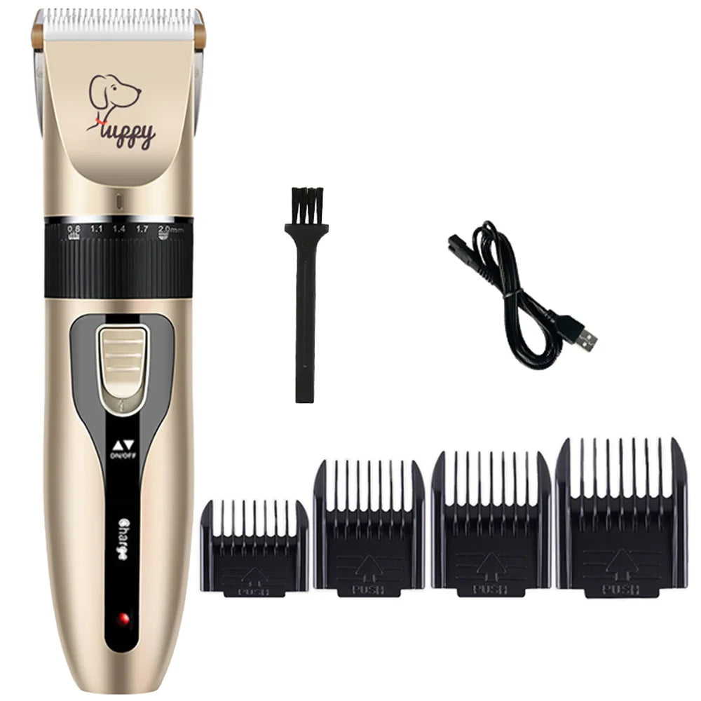 Professional Cordless Pet Grooming Clipper Set
