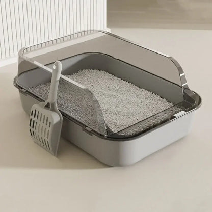 High-Sided Open-Top Cat Litter Tray