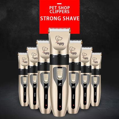 Professional Cordless Pet Grooming Clipper Set