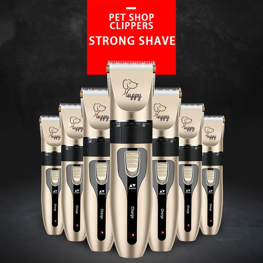 Professional Cordless Pet Grooming Clipper Set