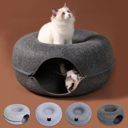Donut Cat Tunnel Bed