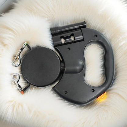 Retractable LED Dual Dog Leash
