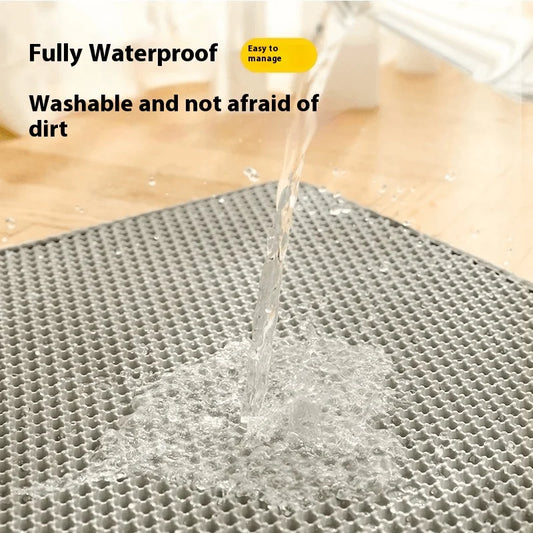 Double-Layer Cat Litter Mat