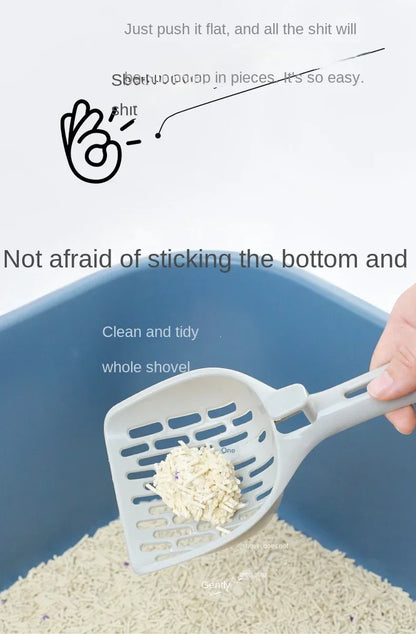 Self-Cleaning Cat Litter Scoop with Base