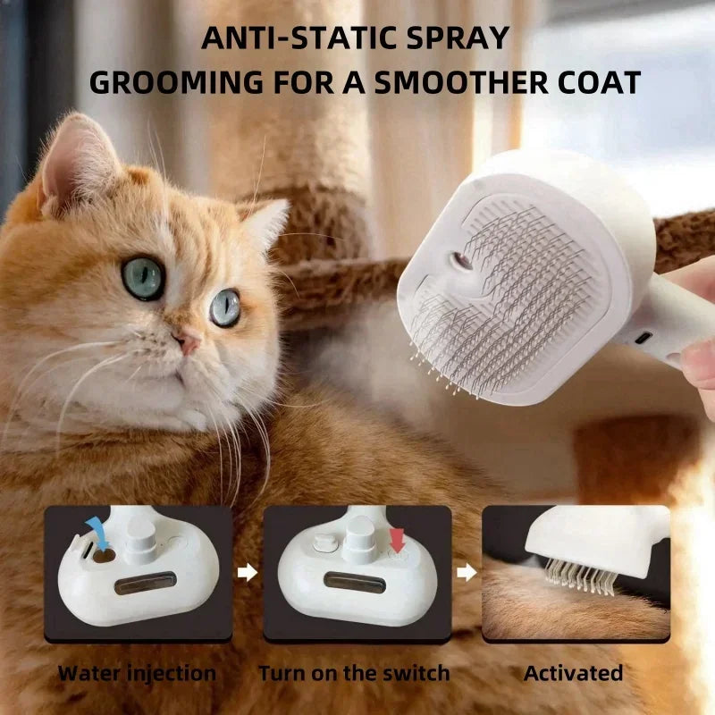Steam-Spray Grooming Comb