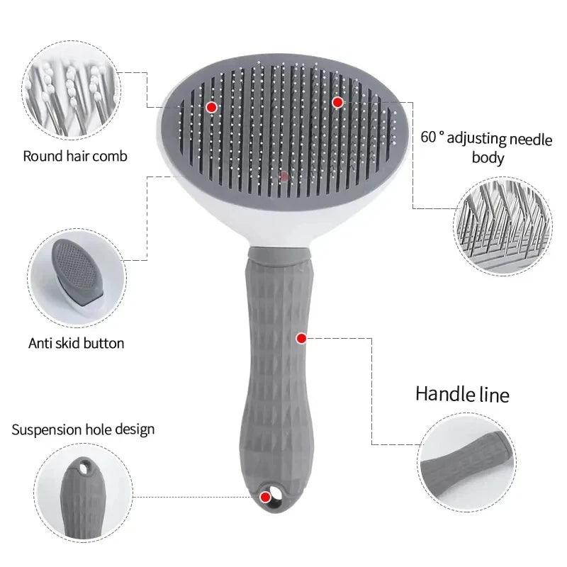 Self-Cleaning Slicker Pet Brush