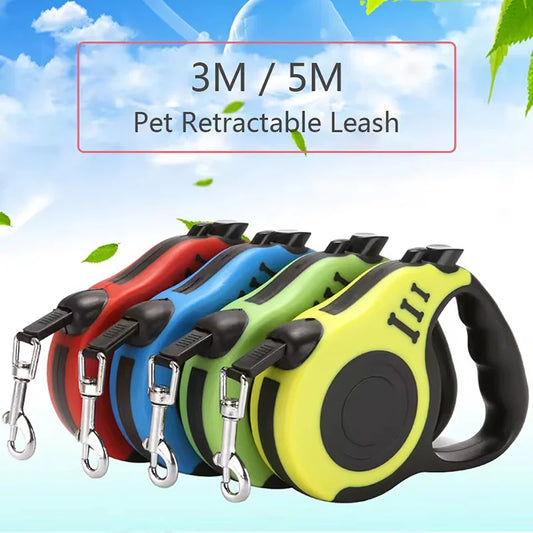 Braided Nylon Retractable Dog Lead